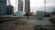 The moment of the collision captured by the YouTuber (Image via Capitol City Rail Productions/YouTube)